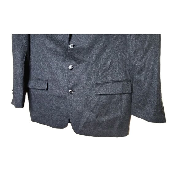 Andrew Fezza Men's 100% Cashmere Sport Jacket Coat Blazer Flannel Soft Size 44R - Picture 4 of 8